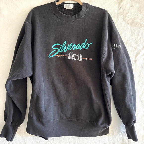 Vtg Aerobic Instructor Sweatshirt XL Silverado Athletic Club Crossgrain Lee USA - Picture 1 of 11